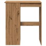 Tall table with oak wood shelves, artisanal, 90x47.5x103.5 cm. by , Kitchen and dining tables - Ref: Foro24-854345, Price: 85...