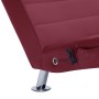 Massage divan with wine red synthetic leather pillow by , Daybeds - Ref: Foro24-281287, Price: 213,44 €, Discount: %