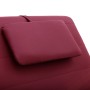 Diván de masaje con almohada de cuero sintético color vino tinto de , Divanes - Ref: Foro24-281287, Precio: 221,70 €, Descuen...