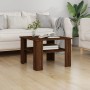 Mesa de centro de madera contrachapada roble marrón 60x60x42 cm de , Mesas de centro - Ref: Foro24-815266, Precio: 47,58 €, D...