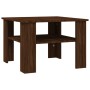 Mesa de centro de madera contrachapada roble marrón 60x60x42 cm de , Mesas de centro - Ref: Foro24-815266, Precio: 47,58 €, D...