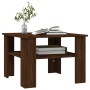 Mesa de centro de madera contrachapada roble marrón 60x60x42 cm de , Mesas de centro - Ref: Foro24-815266, Precio: 47,58 €, D...