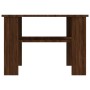 Mesa de centro de madera contrachapada roble marrón 60x60x42 cm de , Mesas de centro - Ref: Foro24-815266, Precio: 47,58 €, D...