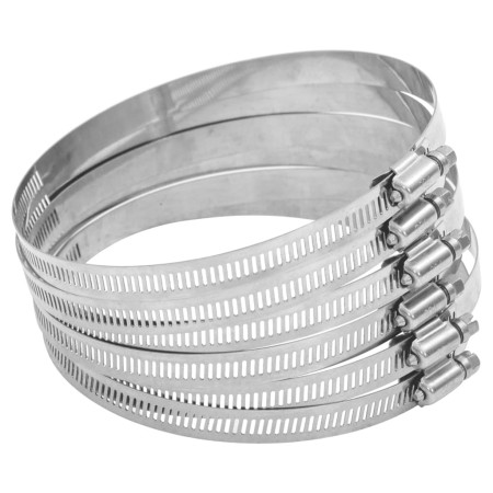 Hose clamps 6 pcs 91-110 mm stainless steel 304 by , air ducts - Ref: Foro24-4008073, Price: 13,07 €, Discount: %