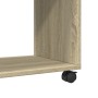 Mesa auxiliar con ruedas madera roble Sonoma 70x35x60 cm de , Mesas auxiliares - Ref: Foro24-853148, Precio: 48,05 €, Descuen...