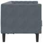 Sofá Chesterfield 2 plazas con cojines terciopelo gris oscuro de , Sofás - Ref: Foro24-372684, Precio: 282,63 €, Descuento: %