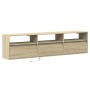 Mueble de TV de pared con LED roble Sonoma 180x31x45 cm | Foro24|Onlineshop| Casa, Jardín y Más Foro24.es