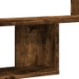 Engineered smoked oak wood wall shelf 100x15x70 cm by , Shelves and shelves - Ref: Foro24-853195, Price: 35,34 €, Discount: %