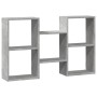 Engineered wood gray concrete wall shelf 96x18x60 cm by , Shelves and shelves - Ref: Foro24-853230, Price: 39,26 €, Discount: %