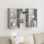 Wall shelf engineered wood Sonoma gray 96x18x60 cm by , Shelves and shelves - Ref: Foro24-853232, Price: 44,07 €, Discount: %