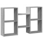 Estantería de pared madera ingeniería gris Sonoma 96x18x60 cm de , Estantes y estanterías - Ref: Foro24-853232, Precio: 40,99...