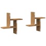 Wall shelves 2 units engineered wood artisan 38x12x38 cm by , Shelves and shelves - Ref: Foro24-853253, Price: 21,63 €, Disco...