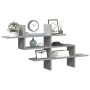 Engineered wood gray concrete wall shelf 124.5x18x60.5 cm by , Shelves and shelves - Ref: Foro24-853266, Price: 34,73 €, Disc...