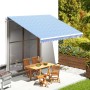 Ersatztuch für blaue und weiße Markise 4x3,5 m von vidaXL, Markisen - Ref: Foro24-311918, Preis: 61,03 €, Rabatt: %