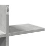 Regal aus grauem Beton-Ingenieurholz an der Wand, 124,5x18x60,5 cm. von , Regale und Regale - Ref: Foro24-853266, Preis: 34,7...