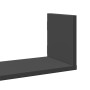 Wall shelves 3 units engineered wood black 80x18x18 cm by , Shelves and shelves - Ref: Foro24-853291, Price: 33,11 €, Discoun...