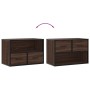 TV stand made of engineered wood and metal in brown oak color, measuring 60x31x39.5 cm. by , TV Furniture - Ref: Foro24-84891...