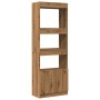 Handgefertigter hoher Schrank aus Eichen-Ingenieurholz 63x33x180 cm | Foro24|Onlineshop| Casa, Jardín y Más Foro24.es