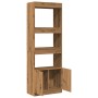 Handgefertigter hoher Schrank aus Eichen-Ingenieurholz 63x33x180 cm von , Bücherregale und Regale - Ref: Foro24-3309608, Prei...