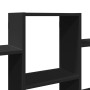 Engineered wood black wall shelf 159x18x66 cm by , Shelves and shelves - Ref: Foro24-853300, Price: 49,23 €, Discount: %