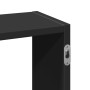 Engineered wood black wall shelf 159x18x66 cm by , Shelves and shelves - Ref: Foro24-853300, Price: 49,23 €, Discount: %