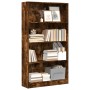 Estantería madera de ingeniería roble ahumado 80x24x143 cm de , Librerías y estanterías - Ref: Foro24-857848, Precio: 68,16 €...