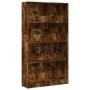 Engineered wood smoked oak bookshelf 80x24x143 cm by , Bookcases and shelves - Ref: Foro24-857848, Price: 68,99 €, Discount: %