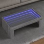 Mitteltisch mit Infinity LED in Grau Sonoma 90x50x30 cm von , Couchtisch - Ref: Foro24-847621, Preis: 114,41 €, Rabatt: %