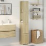 Armario de baño madera contrachapada roble Sonoma 25x26,5x170cm de , Muebles de baño - Ref: Foro24-849653, Precio: 62,86 €, D...