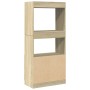 Aparador de madera de ingeniería roble Sonoma 63x33x140 cm de , Librerías y estanterías - Ref: Foro24-855108, Precio: 83,99 €...