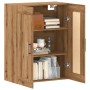 Engineered oak wood artisan wall cabinet 69.5x34x90 cm by , Sideboards - Ref: Foro24-857313, Price: 76,99 €, Discount: %