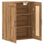 Engineered oak wood artisan wall cabinet 69.5x34x90 cm by , Sideboards - Ref: Foro24-857313, Price: 76,99 €, Discount: %