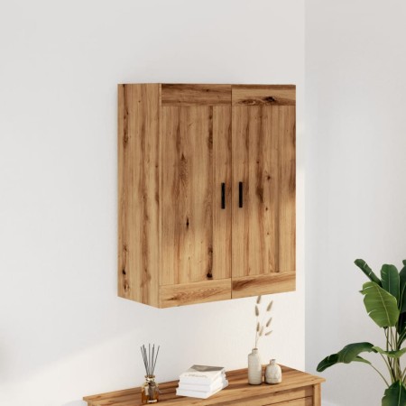 Engineered oak wood artisan wall cabinet 69.5x34x90 cm by , Sideboards - Ref: Foro24-857311, Price: 75,99 €, Discount: %