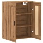 Engineered oak wood artisan wall cabinet 69.5x34x90 cm by , Sideboards - Ref: Foro24-857311, Price: 75,99 €, Discount: %