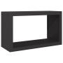 Black steel firewood rack 100x40x60 cm by , Firewood bags and holders - Ref: Foro24-850982, Price: 106,43 €, Discount: %