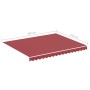 Replacement fabric for burgundy red awning 3x2.5 m by vidaXL, Awnings - Ref: Foro24-311965, Price: 38,83 €, Discount: %