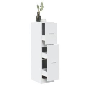 Engineered wood white medicine cabinet 30x41x118 cm by , Lockers and storage cabinets - Ref: Foro24-855160, Price: 77,91 €, D...