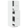 Engineered wood white medicine cabinet 30x41x118 cm by , Lockers and storage cabinets - Ref: Foro24-855160, Price: 78,01 €, D...