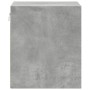 Wall-mounted bedside tables with LED lights 2 units concrete gray by , Nightstands - Ref: Foro24-852068, Price: 96,10 €, Disc...