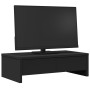 Soporte de monitor con cajones madera negro 50x27x15 cm de , Bases y elevadores para ordenadores - Ref: Foro24-854662, Precio...