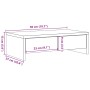 Soporte de monitor con cajones madera negro 50x27x15 cm de , Bases y elevadores para ordenadores - Ref: Foro24-854662, Precio...