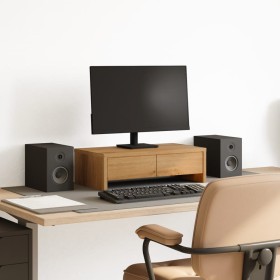 Monitor stand with wooden artisan drawers 50x27x15 cm by , Computer bases and risers - Ref: Foro24-854669, Price: 30,30 €, Di...