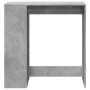 High bar table with gray wood and concrete shelves 101x40x103.5 cm by , Kitchen and dining tables - Ref: Foro24-854367, Price...