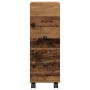 Narrow bathroom cabinet with aged wood and wheels by , Lockers and storage cabinets - Ref: Foro24-855239, Price: 52,38 €, Dis...