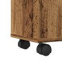 Narrow bathroom cabinet with aged wood and wheels by , Lockers and storage cabinets - Ref: Foro24-855239, Price: 52,38 €, Dis...