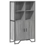 Aparador alto madera ingeniería gris Sonoma 79,5x35,5x137,5 cm de , Aparadores - Ref: Foro24-3295310, Precio: 164,08 €, Descu...