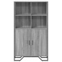 Tall gray Sonoma wood engineered dresser 79.5x35.5x137.5 cm by , Sideboards - Ref: Foro24-3295310, Price: 152,31 €, Discount: %