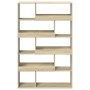 Room divider in Sonoma oak wood 100x33x156.5 cm by , Bookcases and shelves - Ref: Foro24-3309494, Price: 141,06 €, Discount: %