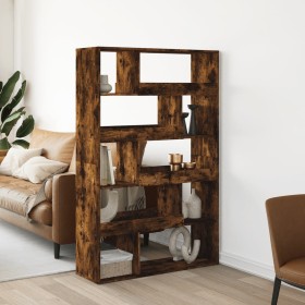 Room divider smoked oak wood 100x33x156.5 cm by , Bookcases and shelves - Ref: Foro24-3309496, Price: 141,99 €, Discount: %