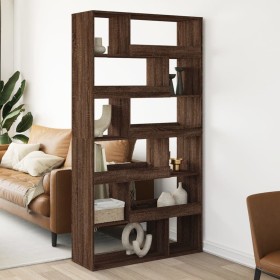 Room divider in brown oak wood, 100x33x187.5 cm by , Bookcases and shelves - Ref: Foro24-3309507, Price: 181,71 €, Discount: %